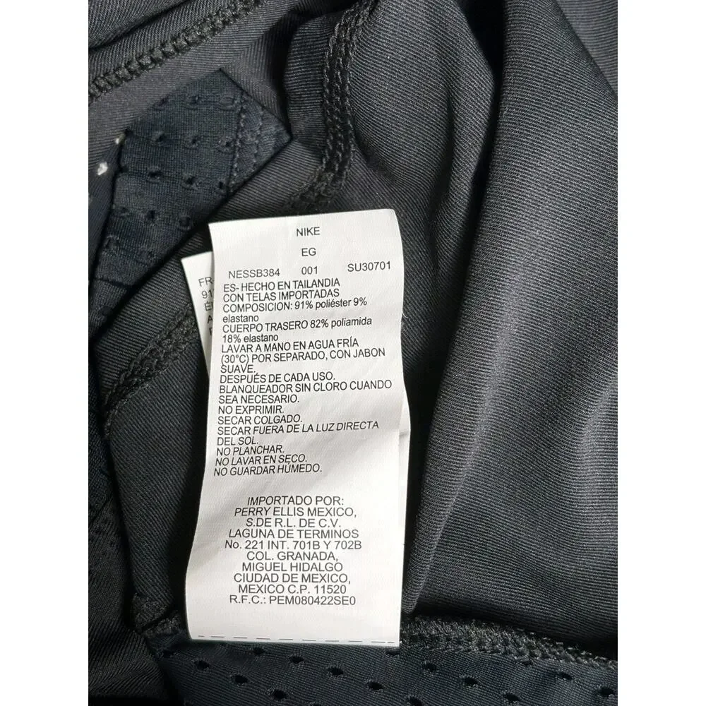 NIKE Swim Mesh Cover Up Tank TopWomens Size XL Black Sleeveless Loose Fit